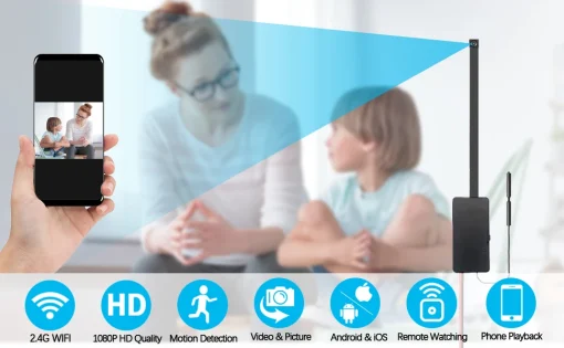 Tuya Smart Mini Camera Full HD 1080P Wireless 2.4G Wifi DIY Camera Remote Viewing Automatic Alarm Home Office Security Camera - Image 8