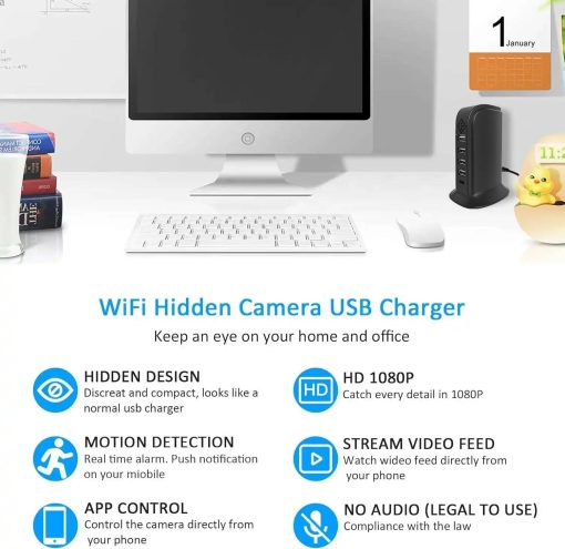 1080P HD spy Mini Hidden Camera WiFi Wireless Live Video  Motion Detection USB Rechargeable Home Security Camera for  Surveillance - Image 4