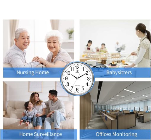 tuya smart HD1080P WiFi spy clock Mini Camera Full HD Clock Camera with Movement Detect for Home and Office Surveillance nannies cameras - Image 3