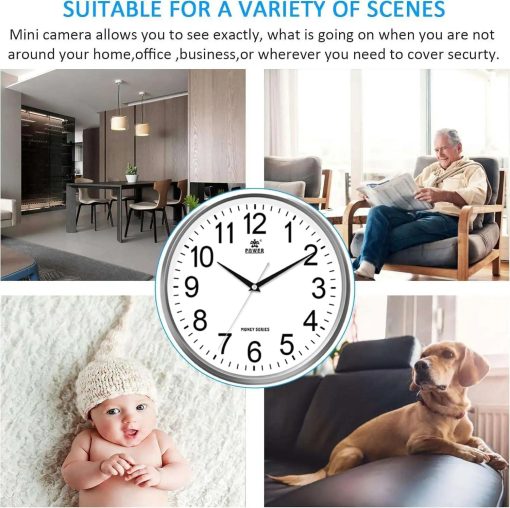 tuya smart HD1080P WiFi spy clock Mini Camera Full HD Clock Camera with Movement Detect for Home and Office Surveillance nannies cameras - Image 6